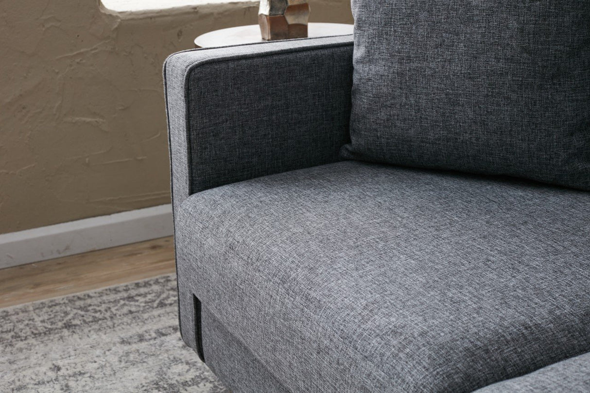 Canapea fixă Eva, Diverse culori, Diverse configurații, Diverse dimensiuni - Gri - 155x90x82 cm - 2 locuri | SKU: 825BLC2772 | Canapea fixă Eva, varianta Gri - 155x90x82 cm - 2 locuri, produs pentru amenajarea locuinței, disponibil online în România la CasaMob