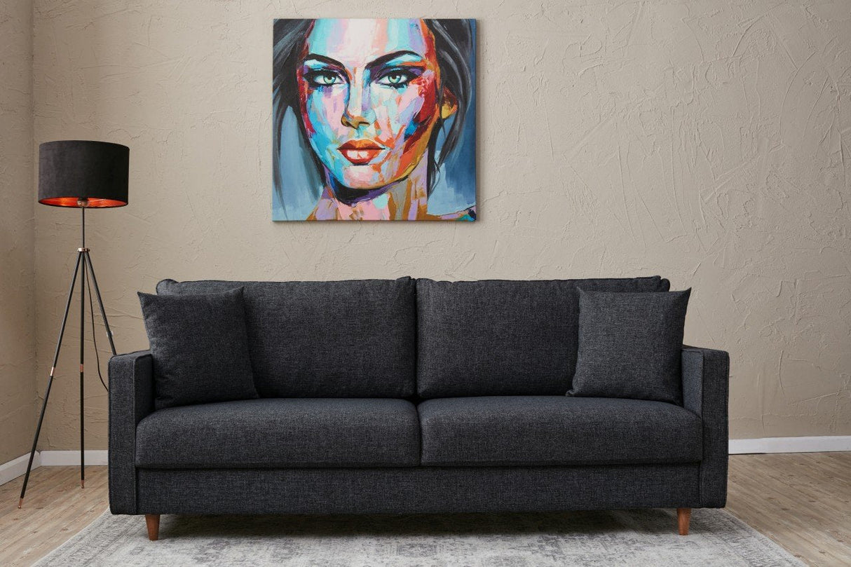 Canapea fixă Eva, Diverse culori, Diverse configurații, Diverse dimensiuni - Antracit - 210x90x82 cm - 3 locuri | SKU: 825BLC2776 | Canapea fixă Eva, varianta Antracit - 210x90x82 cm - 3 locuri, produs pentru amenajarea locuinței, disponibil online în România la CasaMob