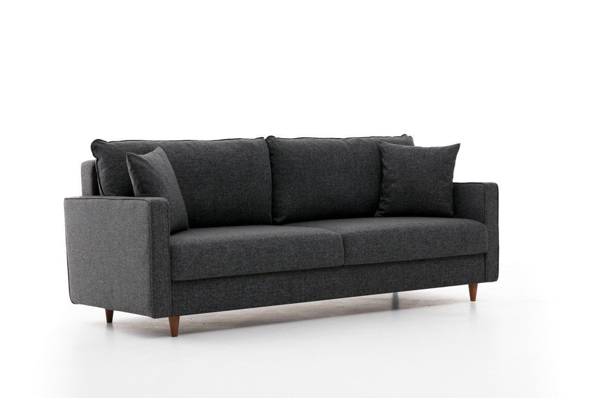 Canapea fixă Eva, Diverse culori, Diverse configurații, Diverse dimensiuni - Antracit - 210x90x82 cm - 3 locuri | SKU: 825BLC2776 | Canapea fixă Eva, varianta Antracit - 210x90x82 cm - 3 locuri, produs pentru amenajarea locuinței, disponibil online în România la CasaMob