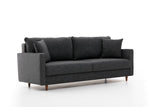 Canapea fixă Eva, Diverse culori, Diverse configurații, Diverse dimensiuni - Antracit - 210x90x82 cm - 3 locuri | SKU: 825BLC2776 | Canapea fixă Eva, varianta Antracit - 210x90x82 cm - 3 locuri, produs pentru amenajarea locuinței, disponibil online în România la CasaMob