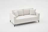 Canapea fixă Berlin, Diverse culori, Diverse configurații, Diverse dimensiuni - Crem - Negru - 180x91x83 cm - 2 locuri | SKU: 825BLC2792 | Canapea fixă Berlin, varianta Crem - Negru - 180x91x83 cm - 2 locuri, produs pentru amenajarea locuinței, disponibil online în România la CasaMob