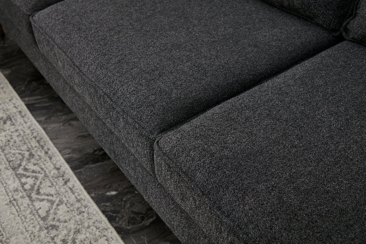 Canapea fixă Berlin, Diverse culori, Diverse configurații, Diverse dimensiuni - Antracit - Auriu - 180x91x83 cm - 2 locuri | SKU: 825BLC2793 | Canapea fixă Berlin, varianta Antracit - Auriu - 180x91x83 cm - 2 locuri, produs pentru amenajarea locuinței, disponibil online în România la CasaMob