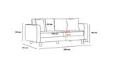 Canapea fixă Berlin, Diverse culori, Diverse configurații, Diverse dimensiuni - Antracit - Auriu - 180x91x83 cm - 2 locuri | SKU: 825BLC2793 | Canapea fixă Berlin, varianta Antracit - Auriu - 180x91x83 cm - 2 locuri, produs pentru amenajarea locuinței, disponibil online în România la CasaMob