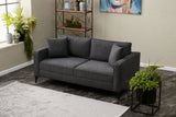 Canapea fixă Berlin, Diverse culori, Diverse configurații, Diverse dimensiuni - Antracit - Negru - 180x91x83 cm - 2 locuri | SKU: 825BLC2794 | Canapea fixă Berlin, varianta Antracit - Negru - 180x91x83 cm - 2 locuri, produs pentru amenajarea locuinței, disponibil online în România la CasaMob