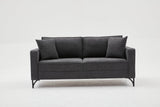 Canapea fixă Berlin, Diverse culori, Diverse configurații, Diverse dimensiuni - Antracit - Negru - 180x91x83 cm - 2 locuri | SKU: 825BLC2794 | Canapea fixă Berlin, varianta Antracit - Negru - 180x91x83 cm - 2 locuri, produs pentru amenajarea locuinței, disponibil online în România la CasaMob