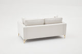 Canapea fixă Berlin, Diverse culori, Diverse configurații, Diverse dimensiuni - Crem - Auriu - 180x91x83 cm - 2 locuri | SKU: 825BLC2791 | Canapea fixă Berlin, varianta Crem - Auriu - 180x91x83 cm - 2 locuri, produs pentru amenajarea locuinței, disponibil online în România la CasaMob