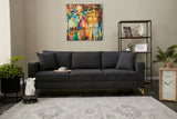 Canapea fixă Berlin, Diverse culori, Diverse configurații, Diverse dimensiuni - Antracit - Auriu - 220x91x83 cm - 3 locuri | SKU: 825BLC2795 | Canapea fixă Berlin, varianta Antracit - Auriu - 220x91x83 cm - 3 locuri, produs pentru amenajarea locuinței, disponibil online în România la CasaMob