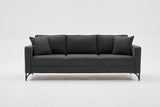 Canapea fixă Berlin, Diverse culori, Diverse configurații, Diverse dimensiuni - Antracit - Negru - 220x91x83 cm - 3 locuri | SKU: 825BLC2796 | Canapea fixă Berlin, varianta Antracit - Negru - 220x91x83 cm - 3 locuri, produs pentru amenajarea locuinței, disponibil online în România la CasaMob