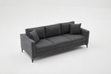 Canapea fixă Berlin, Diverse culori, Diverse configurații, Diverse dimensiuni - Antracit - Negru - 220x91x83 cm - 3 locuri | SKU: 825BLC2796 | Canapea fixă Berlin, varianta Antracit - Negru - 220x91x83 cm - 3 locuri, produs pentru amenajarea locuinței, disponibil online în România la CasaMob