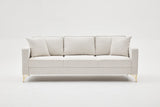 Canapea fixă Berlin, Diverse culori, Diverse configurații, Diverse dimensiuni - Crem - Auriu - 220x91x83 cm - 3 locuri | SKU: 825BLC2797 | Canapea fixă Berlin, varianta Crem - Auriu - 220x91x83 cm - 3 locuri, produs pentru amenajarea locuinței, disponibil online în România la CasaMob
