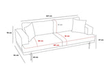 Canapea fixă 3 locuri Liva, Diverse culori, Diverse dimensiuni - Antracit - 227x94x76 cm | SKU: 825BLC2818 | Canapea fixă 3 locuri Liva, varianta Antracit - 227x94x76 cm, produs pentru amenajarea locuinței, disponibil online în România la CasaMob