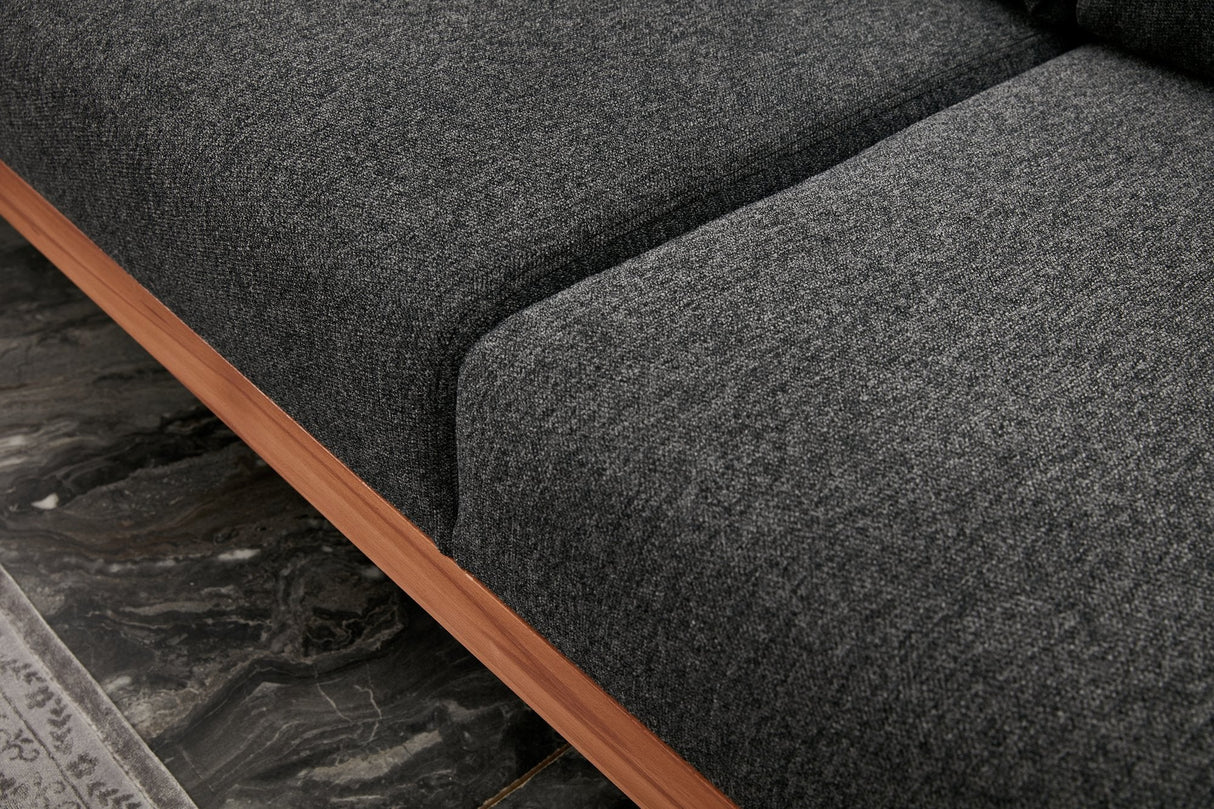 Canapea fixă 3 locuri Liva, Diverse culori, Diverse dimensiuni - Antracit - 227x94x76 cm | SKU: 825BLC2818 | Canapea fixă 3 locuri Liva, varianta Antracit - 227x94x76 cm, produs pentru amenajarea locuinței, disponibil online în România la CasaMob