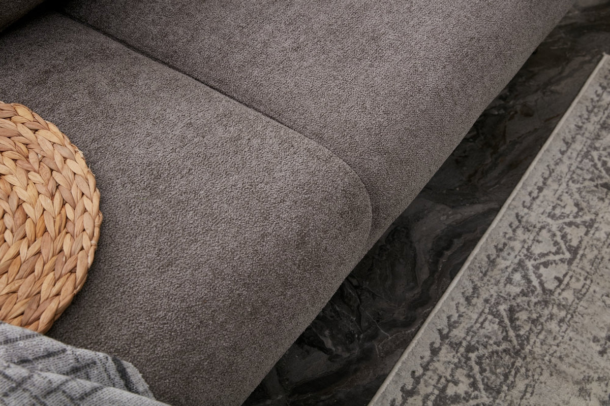 Gri - Auriu | SKU: 825BLC2834 | Canapea extensibilă Simena, Colț, 4 piese, Dreapta, Gri - Auriu, 240x95x80 cm, varianta Gri - Auriu, produs pentru amenajarea locuinței, disponibil online în România la CasaMob