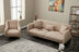Bej - Auriu | SKU: 825BLC2836 | Canapea extensibilă Simena, 3 locuri, 210x95x80 cm, varianta Bej - Auriu, produs pentru amenajarea locuinței, disponibil online în România la CasaMob