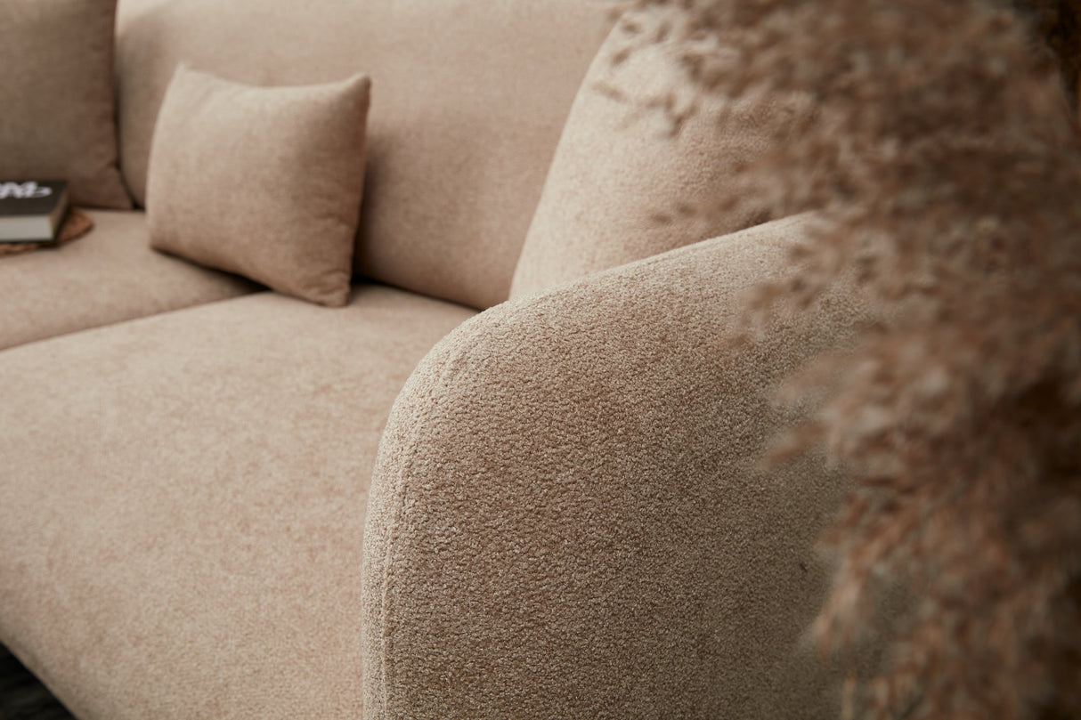 Canapea extensibilă Simena, 3 locuri, Diverse culori, 210x95x80 cm - Bej - Auriu | SKU: 825BLC2836 | Canapea extensibilă Simena, 3 locuri, 210x95x80 cm, varianta Bej - Auriu, produs pentru amenajarea locuinței, disponibil online în România la CasaMob
