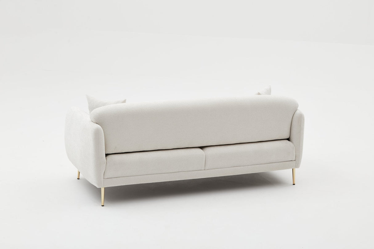 Canapea extensibilă Simena, 3 locuri, Diverse culori, 210x95x80 cm - Crem - Auriu | SKU: 825BLC2837 | Canapea extensibilă Simena, 3 locuri, 210x95x80 cm, varianta Crem - Auriu, produs pentru amenajarea locuinței, disponibil online în România la CasaMob