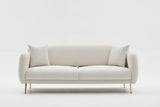 Canapea extensibilă Simena, 3 locuri, Diverse culori, 210x95x80 cm - Crem - Auriu | SKU: 825BLC2837 | Canapea extensibilă Simena, 3 locuri, 210x95x80 cm, varianta Crem - Auriu, produs pentru amenajarea locuinței, disponibil online în România la CasaMob