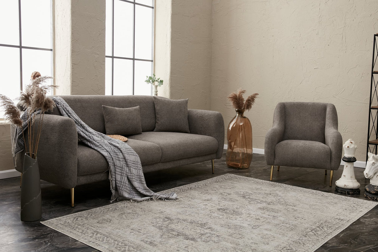 Canapea extensibilă Simena, 3 locuri, Diverse culori, 210x95x80 cm - Gri - Auriu | SKU: 825BLC2838 | Canapea extensibilă Simena, 3 locuri, 210x95x80 cm, varianta Gri - Auriu, produs pentru amenajarea locuinței, disponibil online în România la CasaMob