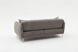 Canapea extensibilă Simena, 3 locuri, Diverse culori, 210x95x80 cm - Gri - Auriu | SKU: 825BLC2838 | Canapea extensibilă Simena, 3 locuri, 210x95x80 cm, varianta Gri - Auriu, produs pentru amenajarea locuinței, disponibil online în România la CasaMob