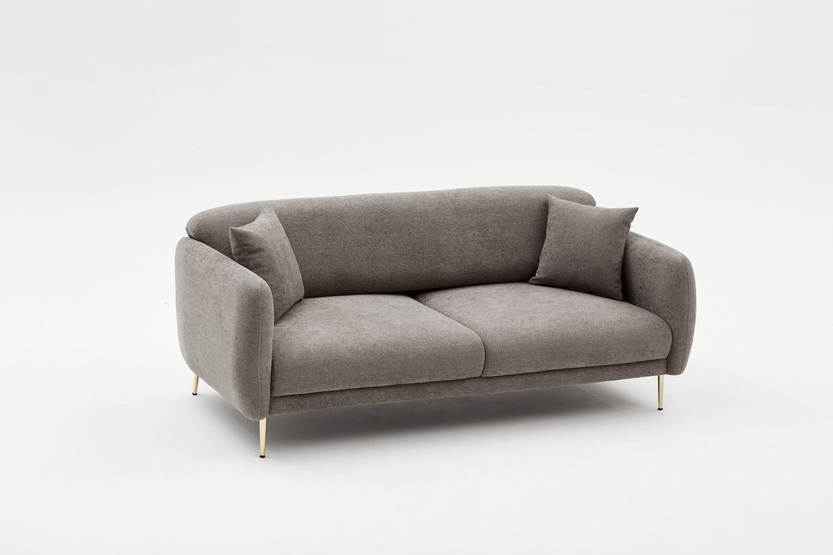 Canapea extensibilă Simena, 3 locuri, Diverse culori, 210x95x80 cm - Gri - Auriu | SKU: 825BLC2838 | Canapea extensibilă Simena, 3 locuri, 210x95x80 cm, varianta Gri - Auriu, produs pentru amenajarea locuinței, disponibil online în România la CasaMob