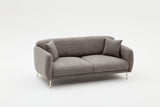 Canapea extensibilă Simena, 3 locuri, Diverse culori, 210x95x80 cm - Gri - Auriu | SKU: 825BLC2838 | Canapea extensibilă Simena, 3 locuri, 210x95x80 cm, varianta Gri - Auriu, produs pentru amenajarea locuinței, disponibil online în România la CasaMob