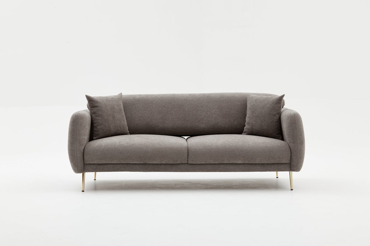 Canapea extensibilă Simena, 3 locuri, Diverse culori, 210x95x80 cm - Gri - Auriu | SKU: 825BLC2838 | Canapea extensibilă Simena, 3 locuri, 210x95x80 cm, varianta Gri - Auriu, produs pentru amenajarea locuinței, disponibil online în România la CasaMob