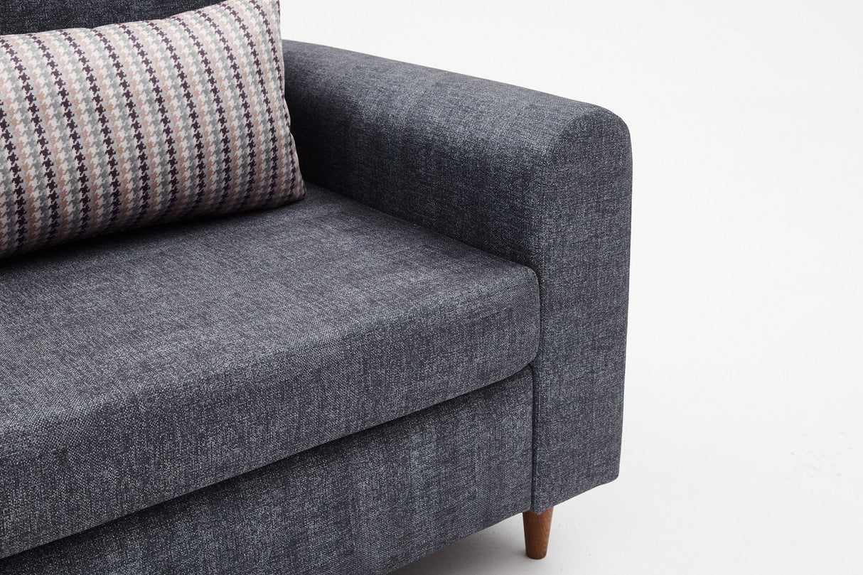 Canapea fixă Salem, Diverse culori, Diverse configurații, Diverse dimensiuni - Antracit - 211x83x86 cm - 3 locuri | SKU: 825BLC2845 | Canapea fixă Salem, varianta Antracit - 211x83x86 cm - 3 locuri, produs pentru amenajarea locuinței, disponibil online în România la CasaMob