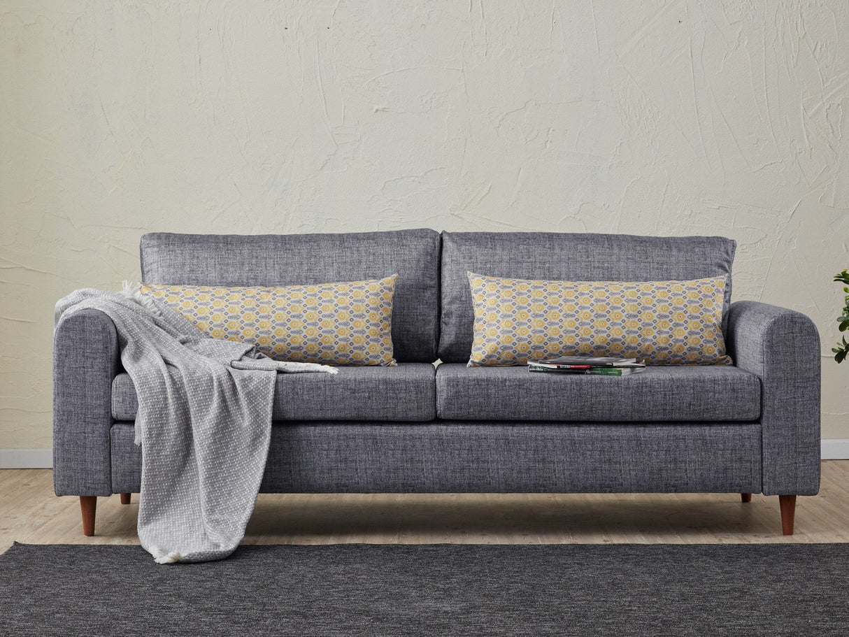 Canapea fixă Salem, Diverse culori, Diverse configurații, Diverse dimensiuni - Gri - 211x83x86 cm - 3 locuri | SKU: 825BLC2846 | Canapea fixă Salem, varianta Gri - 211x83x86 cm - 3 locuri, produs pentru amenajarea locuinței, disponibil online în România la CasaMob