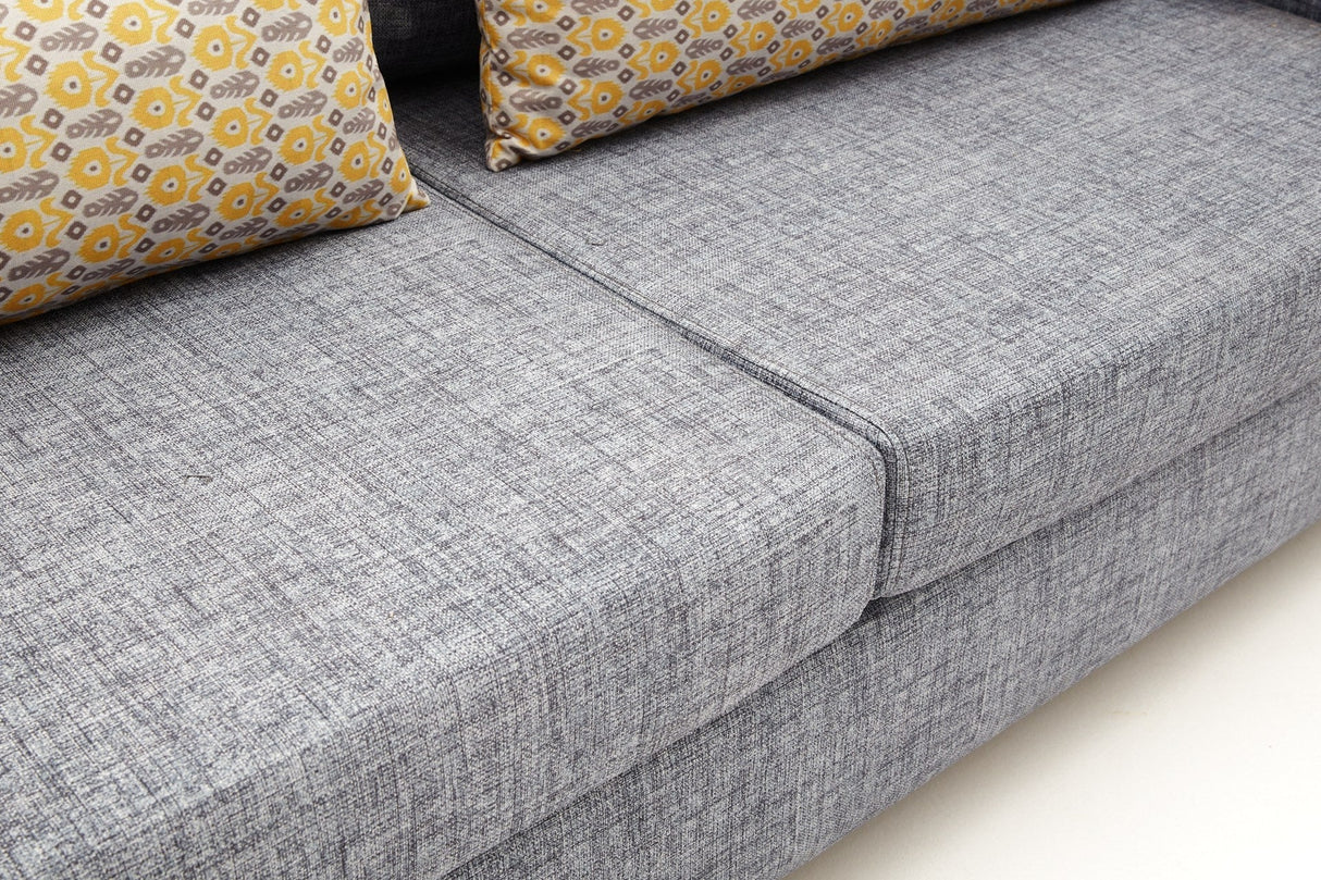 Canapea fixă Salem, Diverse culori, Diverse configurații, Diverse dimensiuni - Gri - 211x83x86 cm - 3 locuri | SKU: 825BLC2846 | Canapea fixă Salem, varianta Gri - 211x83x86 cm - 3 locuri, produs pentru amenajarea locuinței, disponibil online în România la CasaMob