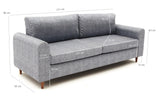 Canapea fixă Salem, Diverse culori, Diverse configurații, Diverse dimensiuni - Gri - 211x83x86 cm - 3 locuri | SKU: 825BLC2846 | Canapea fixă Salem, varianta Gri - 211x83x86 cm - 3 locuri, produs pentru amenajarea locuinței, disponibil online în România la CasaMob