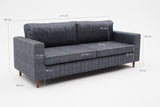 Canapea fixă Step, Diverse culori, Diverse configurații, Diverse dimensiuni - Antracit - 211x83x86 cm - 3 locuri | SKU: 825BLC2848 | Canapea fixă Step, varianta Antracit - 211x83x86 cm - 3 locuri, produs pentru amenajarea locuinței, disponibil online în România la CasaMob