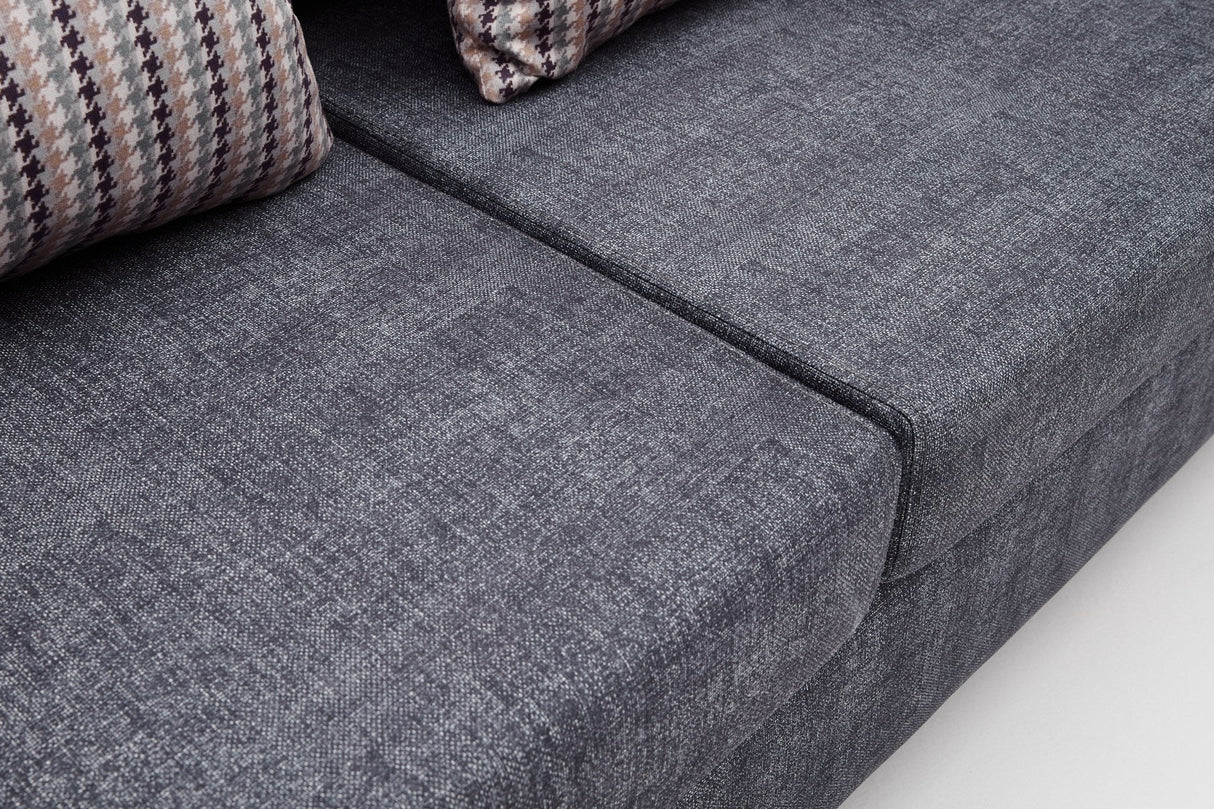 Canapea fixă Step, Diverse culori, Diverse configurații, Diverse dimensiuni - Antracit - 211x83x86 cm - 3 locuri | SKU: 825BLC2848 | Canapea fixă Step, varianta Antracit - 211x83x86 cm - 3 locuri, produs pentru amenajarea locuinței, disponibil online în România la CasaMob