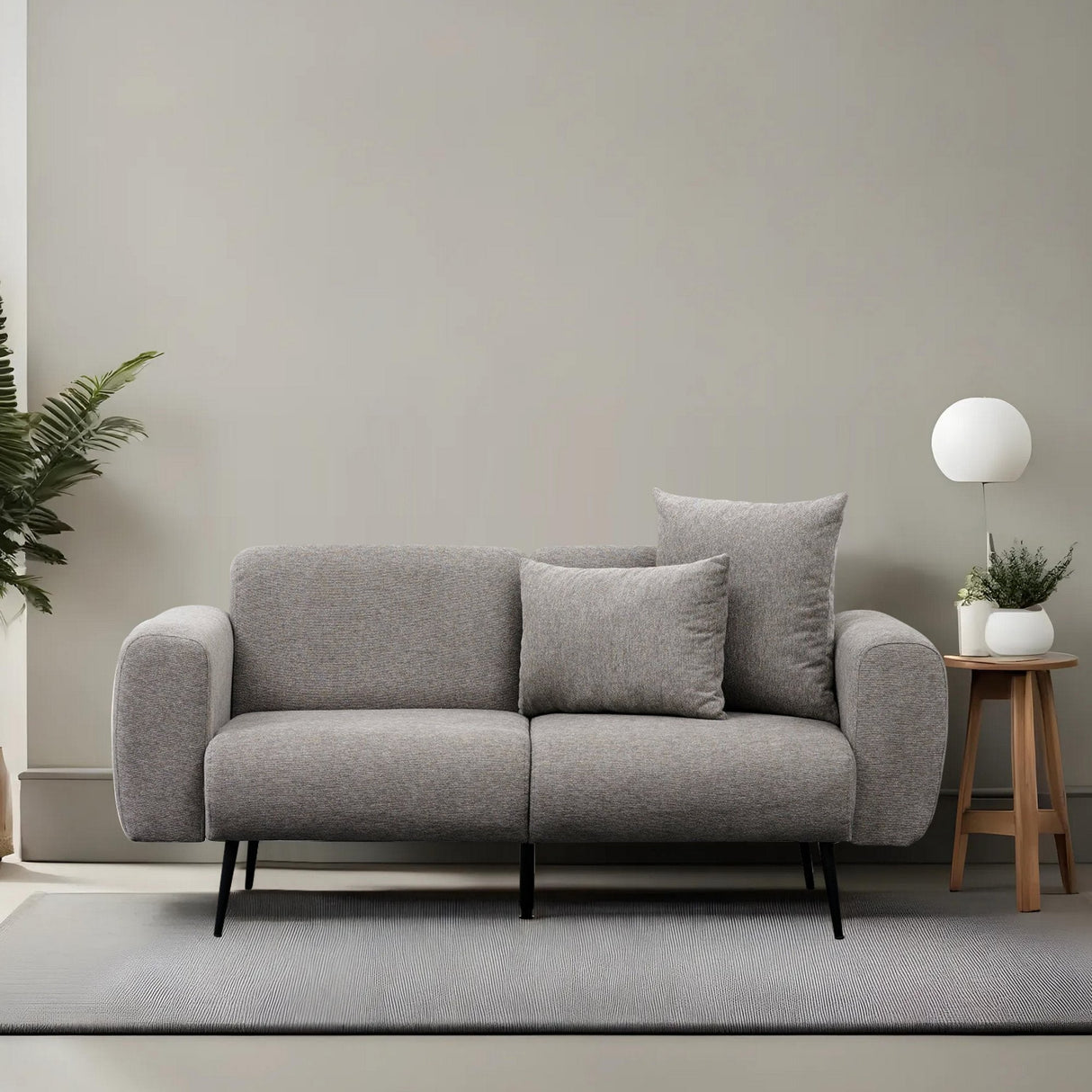 Canapea fixă Side, Diverse culori, Diverse configurații, Diverse dimensiuni - Gri deschis - 171x82x77 cm - 2 locuri | SKU: 825BLC2881 | Canapea fixă Side, varianta Gri deschis - 171x82x77 cm - 2 locuri, produs pentru amenajarea locuinței, disponibil online în România la CasaMob