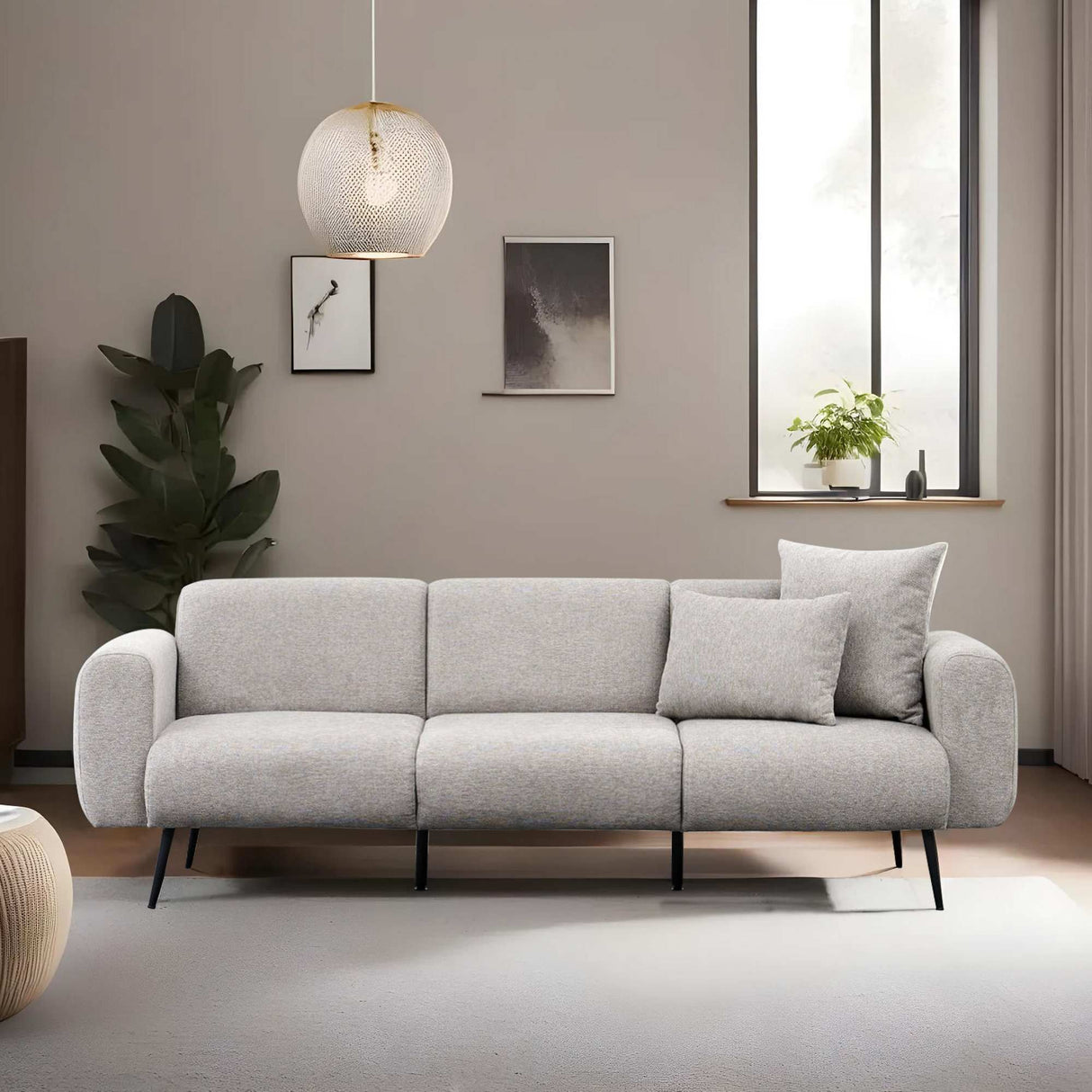 Canapea fixă Side, Diverse culori, Diverse configurații, Diverse dimensiuni - Gri deschis - 235x82x77 cm - 3 locuri | SKU: 825BLC2882 | Canapea fixă Side, varianta Gri deschis - 235x82x77 cm - 3 locuri, produs pentru amenajarea locuinței, disponibil online în România la CasaMob