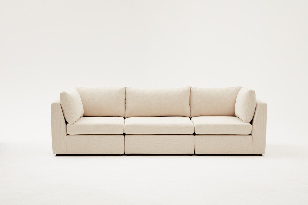 Canapea fixă 3 locuri Mottona 3-Seat, Diverse culori, 90x90x84 cm - Crem | SKU: 825BLC2866 | Canapea fixă 3 locuri Mottona 3-Seat, 90x90x84 cm, varianta Crem, produs pentru amenajarea locuinței, disponibil online în România la CasaMob
