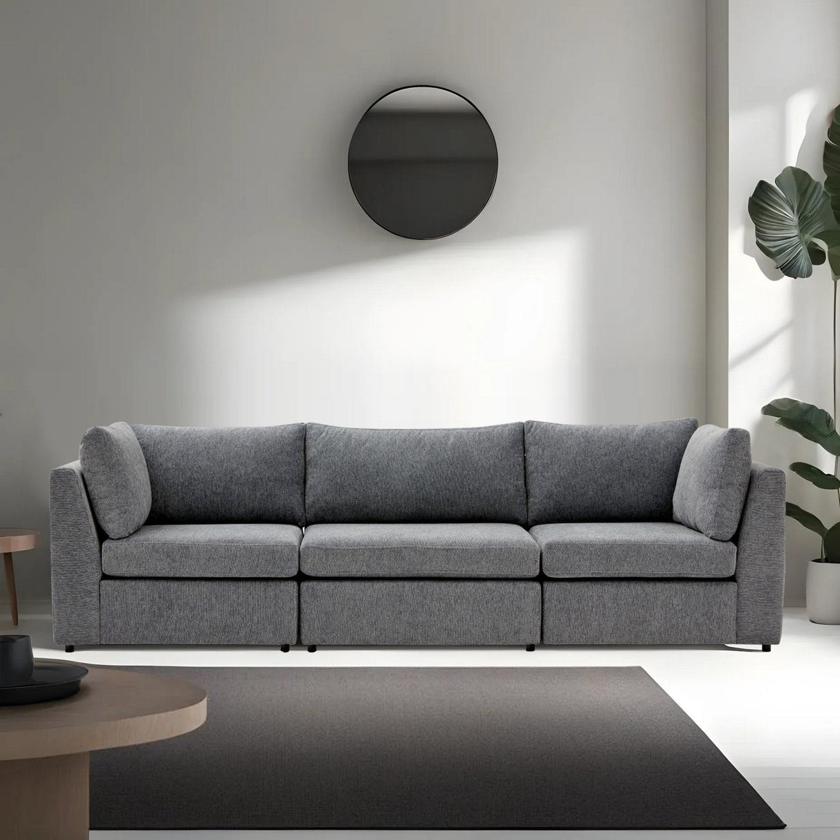 Canapea fixă 3 locuri Mottona 3-Seat, Diverse culori, 90x90x84 cm - Gri | SKU: 825BLC2867 | Canapea fixă 3 locuri Mottona 3-Seat, 90x90x84 cm, varianta Gri, produs pentru amenajarea locuinței, disponibil online în România la CasaMob