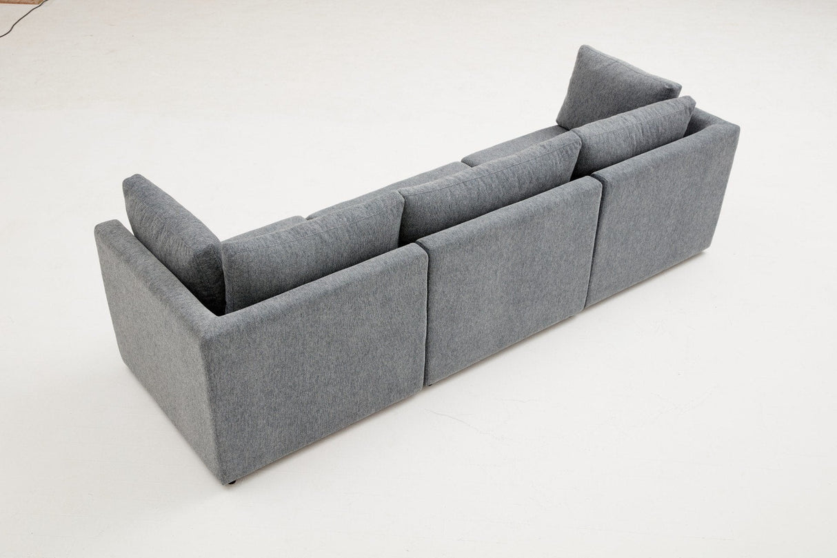 Canapea fixă 3 locuri Mottona 3-Seat, Diverse culori, 90x90x84 cm - Gri | SKU: 825BLC2867 | Canapea fixă 3 locuri Mottona 3-Seat, 90x90x84 cm, varianta Gri, produs pentru amenajarea locuinței, disponibil online în România la CasaMob
