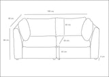 Canapea fixă 2 locuri Mottona 2-Seat, Diverse culori, 90x90x84 cm - Crem | SKU: 825BLC2868 | Canapea fixă 2 locuri Mottona 2-Seat, 90x90x84 cm, varianta Crem, produs pentru amenajarea locuinței, disponibil online în România la CasaMob