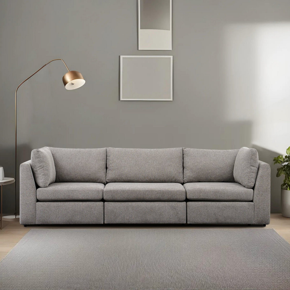Canapea fixă 3 locuri Mottona 3-Seat, Diverse culori, 90x90x84 cm - Gri deschis | SKU: 825BLC2877 | Canapea fixă 3 locuri Mottona 3-Seat, 90x90x84 cm, varianta Gri deschis, produs pentru amenajarea locuinței, disponibil online în România la CasaMob