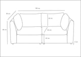 Canapea fixă 2 locuri Mottona 2-Seat, Diverse culori, 90x90x84 cm - Gri deschis | SKU: 825BLC2878 | Canapea fixă 2 locuri Mottona 2-Seat, 90x90x84 cm, varianta Gri deschis, produs pentru amenajarea locuinței, disponibil online în România la CasaMob