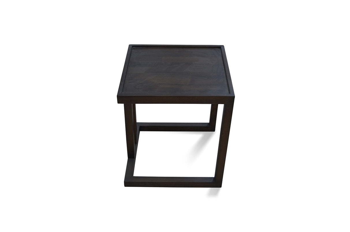 Set 2 măsuțe de cafea Santan, Negru, 40x50x50 cm