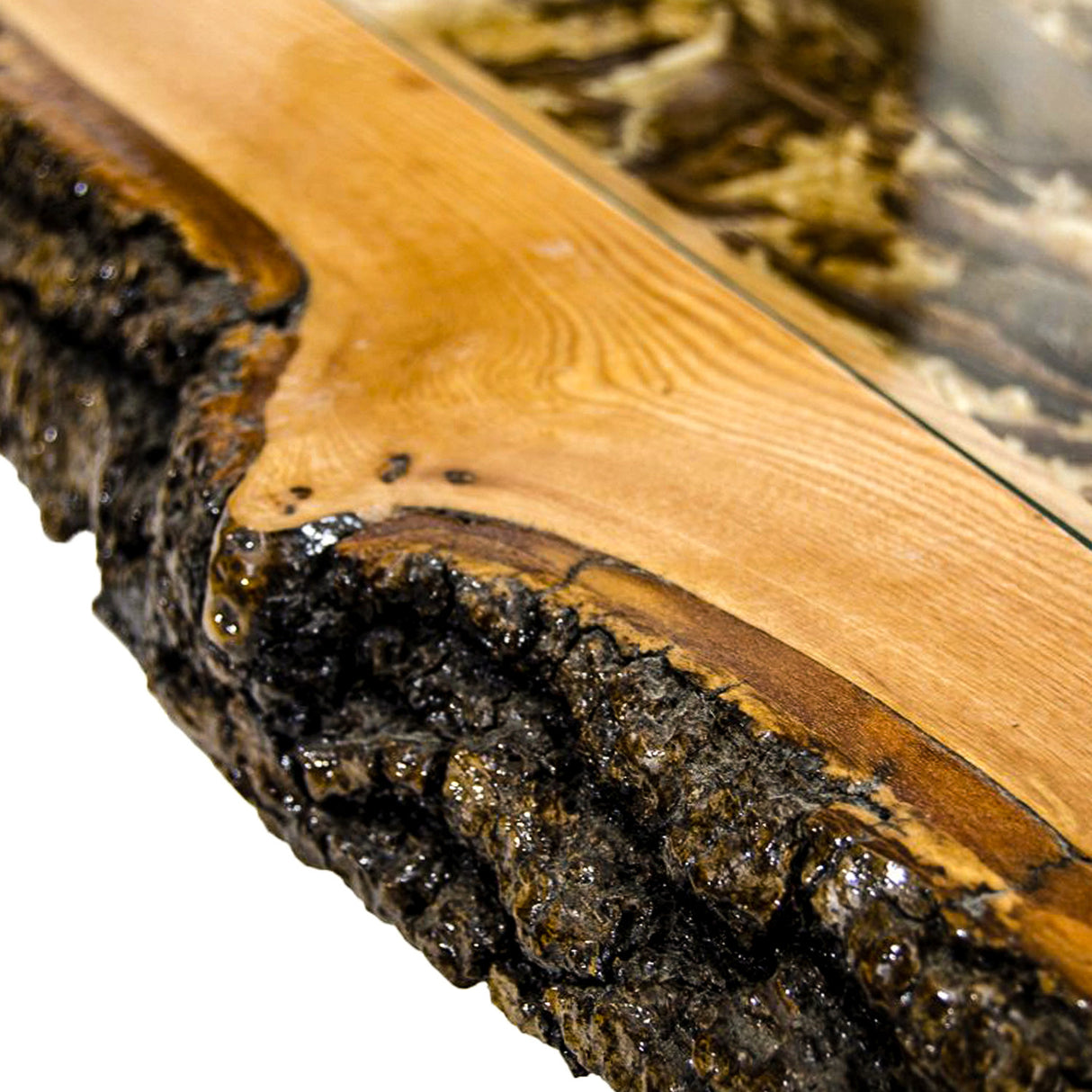 Măsuță de cafea Miyola Large, Stejar - Maro, 150x60x46 cm
