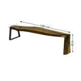 Comodă TV Ugie Small, Nuc, 130x36x42 cm