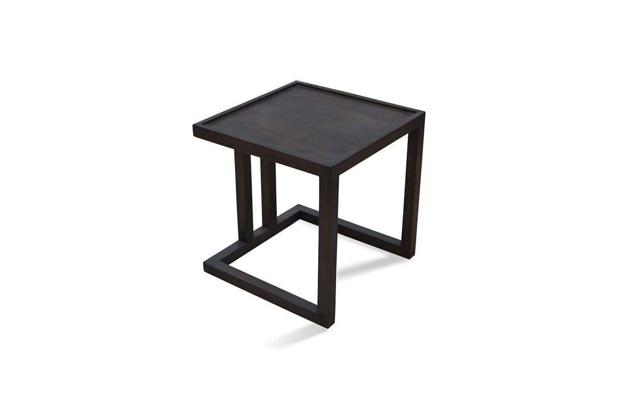 Set 2 măsuțe de cafea Santan, Negru, 40x50x50 cm