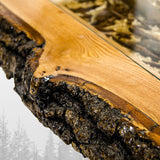 Măsuță de cafea Miyola Large, Stejar - Maro, 150x60x46 cm