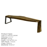 Comodă TV Ugie Small, Nuc, 130x36x42 cm