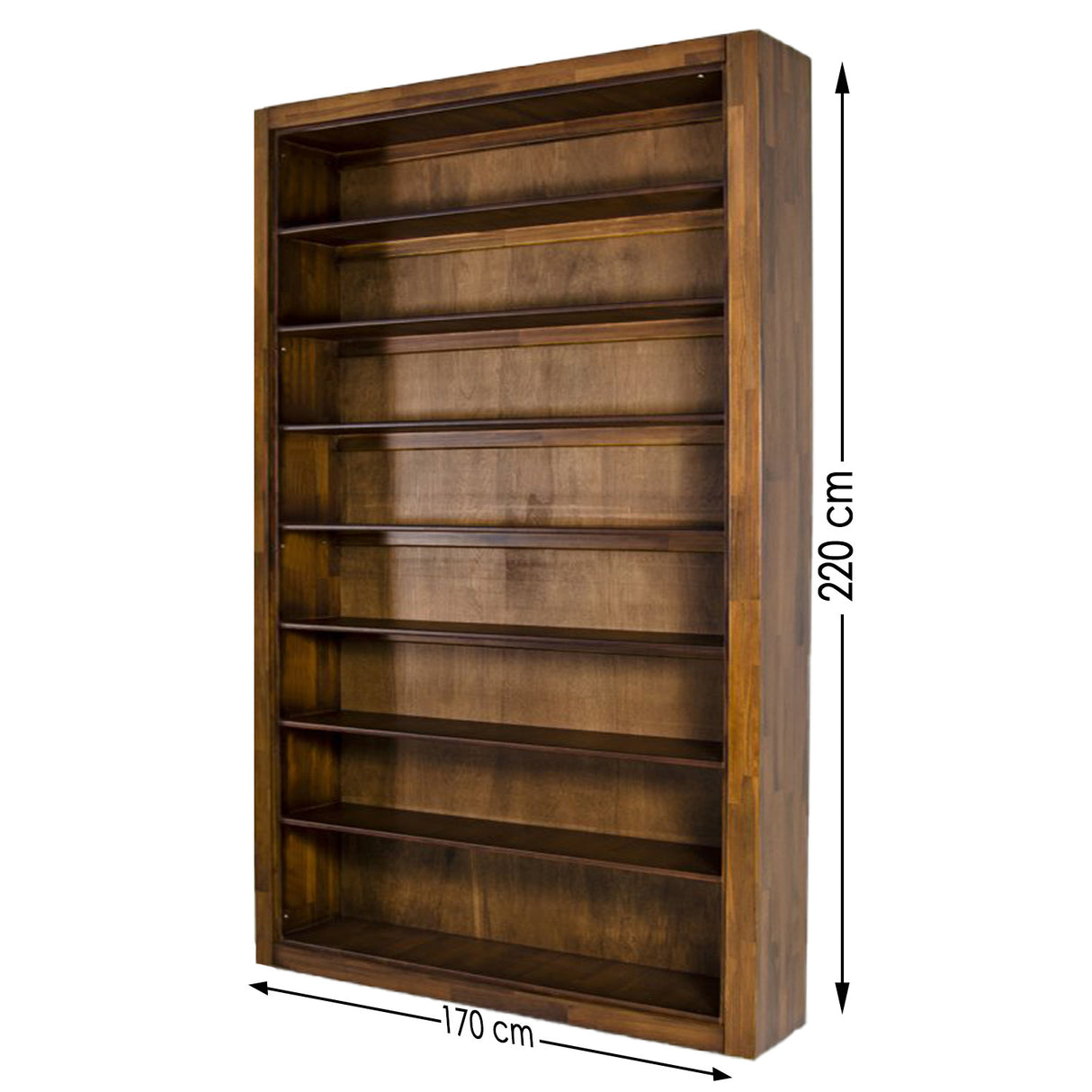 Bibliotecă Paina, Maro, 170x30x220 cm