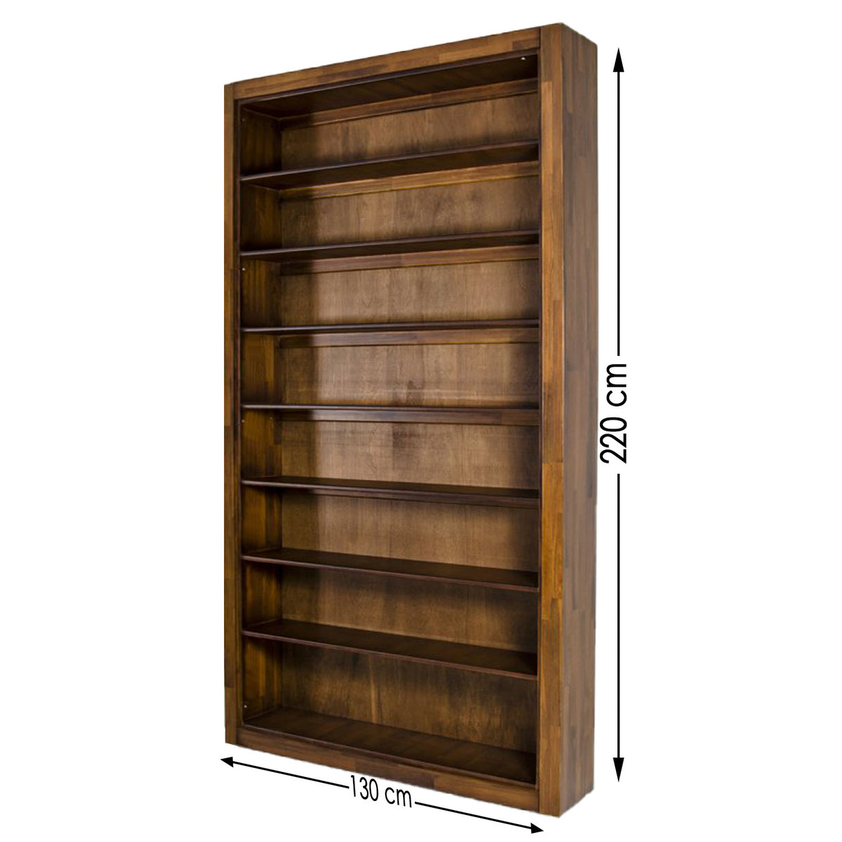 Bibliotecă Paina Medium, Maro, 130x30x220 cm