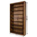 Bibliotecă Paina Medium, Maro, 130x30x220 cm