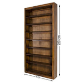 Bibliotecă Paina Xsmall, Maro, 90x30x220 cm